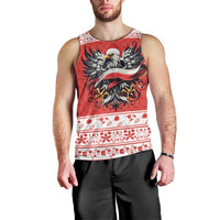 Poland Christmas Men Tank Top Polish Eagle with Flag Style - Wonder Print Shop