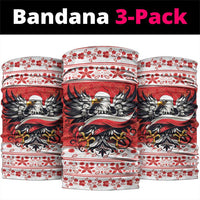 Poland Christmas Neck Gaiter Polish Eagle with Flag Style - Wonder Print Shop