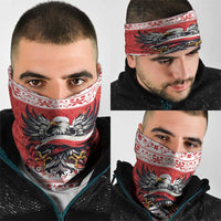 Poland Christmas Neck Gaiter Polish Eagle with Flag Style - Wonder Print Shop