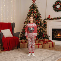 Poland Christmas Pajama Set Polish Eagle with Flag Style - Wonder Print Shop