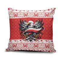 Poland Christmas Pillow Cover Polish Eagle with Flag Style - Wonder Print Shop