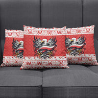 Poland Christmas Pillow Cover Polish Eagle with Flag Style - Wonder Print Shop