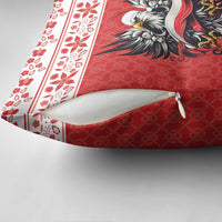 Poland Christmas Pillow Cover Polish Eagle with Flag Style - Wonder Print Shop