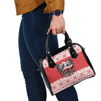 Poland Christmas Shoulder Handbag Polish Eagle with Flag Style - Wonder Print Shop