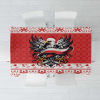 Poland Christmas Tablecloth Polish Eagle with Flag Style - Wonder Print Shop