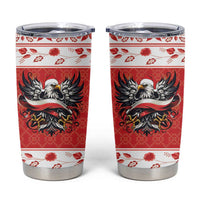 Poland Christmas Tumbler Cup Polish Eagle with Flag Style - Wonder Print Shop