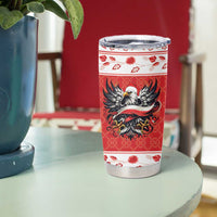 Poland Christmas Tumbler Cup Polish Eagle with Flag Style - Wonder Print Shop