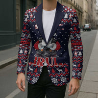 Funny Santa Six Seven Bruh Christmas Blazer Meme Gen Alpha Slang - Wonder Print Shop