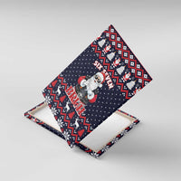 Funny Santa Six Seven Bruh Christmas Canvas Wall Art Meme Gen Alpha Slang - Wonder Print Shop