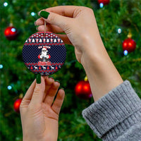 Funny Santa Six Seven Bruh Christmas Ceramic Ornament Meme Gen Alpha Slang - Wonder Print Shop