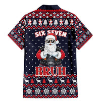 Funny Santa Six Seven Bruh Christmas Family Matching Mermaid Dress and Hawaiian Shirt Meme Gen Alpha Slang - Wonder Print Shop