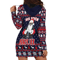 Funny Santa Six Seven Bruh Christmas Hoodie Dress Meme Gen Alpha Slang - Wonder Print Shop