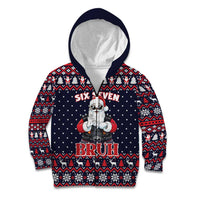 Funny Santa Six Seven Bruh Christmas Kid Hoodie Meme Gen Alpha Slang - Wonder Print Shop