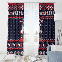 Funny Santa Six Seven Bruh Christmas Window Curtain Meme Gen Alpha Slang - Wonder Print Shop