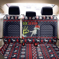 Grinch Hand Six Seven Xmas Back Car Seat Cover Meme Gen Alpha Slang - Wonder Print Shop