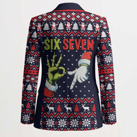 Grinch Hand Six Seven Xmas Blazer Meme Gen Alpha Slang - Wonder Print Shop