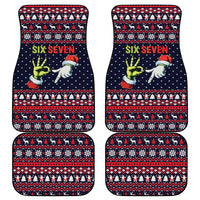 Grinch Hand Six Seven Xmas Car Mats Meme Gen Alpha Slang - Wonder Print Shop