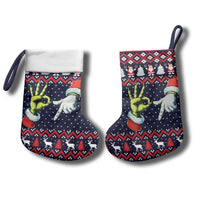 Grinch Hand Six Seven Xmas Christmas Stocking Meme Gen Alpha Slang - Wonder Print Shop