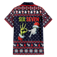 Grinch Hand Six Seven Xmas Family Matching Long Sleeve Bodycon Dress and Hawaiian Shirt Meme Gen Alpha Slang - Wonder Print Shop