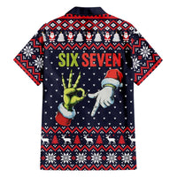 Grinch Hand Six Seven Xmas Hawaiian Shirt Meme Gen Alpha Slang - Wonder Print Shop