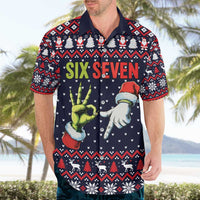 Grinch Hand Six Seven Xmas Hawaiian Shirt Meme Gen Alpha Slang - Wonder Print Shop