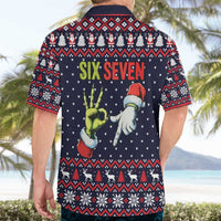 Grinch Hand Six Seven Xmas Hawaiian Shirt Meme Gen Alpha Slang - Wonder Print Shop
