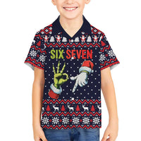 Grinch Hand Six Seven Xmas Hawaiian Shirt Meme Gen Alpha Slang - Wonder Print Shop