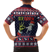 Grinch Hand Six Seven Xmas Hawaiian Shirt Meme Gen Alpha Slang - Wonder Print Shop