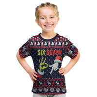 Grinch Hand Six Seven Xmas Kid T Shirt Meme Gen Alpha Slang - Wonder Print Shop