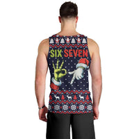 Grinch Hand Six Seven Xmas Men Tank Top Meme Gen Alpha Slang - Wonder Print Shop