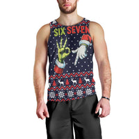 Grinch Hand Six Seven Xmas Men Tank Top Meme Gen Alpha Slang - Wonder Print Shop