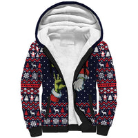 Grinch Hand Six Seven Xmas Sherpa Hoodie Meme Gen Alpha Slang - Wonder Print Shop