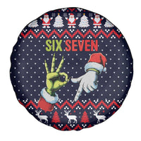 Grinch Hand Six Seven Xmas Spare Tire Cover Meme Gen Alpha Slang - Wonder Print Shop