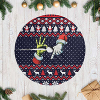 Grinch Hand Six Seven Xmas Tree Skirt Meme Gen Alpha Slang - Wonder Print Shop