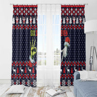 Grinch Hand Six Seven Xmas Window Curtain Meme Gen Alpha Slang - Wonder Print Shop