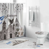 Nicaragua Leon Cathedral Bathroom Set Motmot with Plumeria Style - Wonder Print Shop