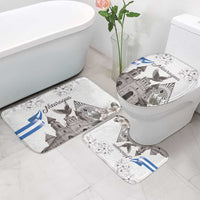Nicaragua Leon Cathedral Bathroom Set Motmot with Plumeria Style - Wonder Print Shop