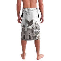 Nicaragua Leon Cathedral Lavalava Motmot with Plumeria Style - Wonder Print Shop