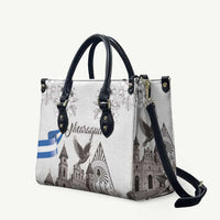 Nicaragua Leon Cathedral Leather Bag Motmot with Plumeria Style - Wonder Print Shop