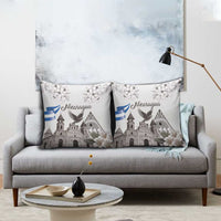 Nicaragua Leon Cathedral Pillow Cover Motmot with Plumeria Style - Wonder Print Shop