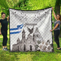 Nicaragua Leon Cathedral Quilt Motmot with Plumeria Style - Wonder Print Shop