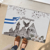 Nicaragua Leon Cathedral Rubber Doormat Motmot with Plumeria Style - Wonder Print Shop