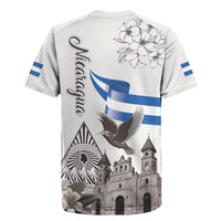 Nicaragua Leon Cathedral Rugby Jersey Motmot with Plumeria Style - Wonder Print Shop