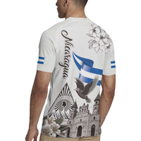 Nicaragua Leon Cathedral Rugby Jersey Motmot with Plumeria Style - Wonder Print Shop