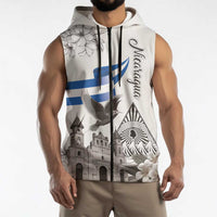 Nicaragua Leon Cathedral Sleeveless Zip Hoodie Motmot with Plumeria Style - Wonder Print Shop
