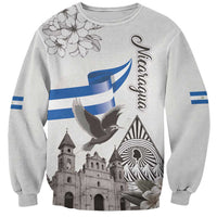 Nicaragua Leon Cathedral Sweatshirt Motmot with Plumeria Style - Wonder Print Shop