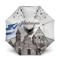 Nicaragua Leon Cathedral Umbrella Motmot with Plumeria Style - Wonder Print Shop