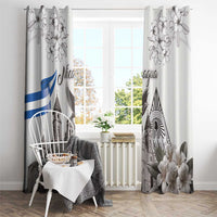 Nicaragua Leon Cathedral Window Curtain Motmot with Plumeria Style - Wonder Print Shop