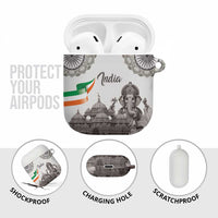 India Ganesha and Akshardham AirPods Case Lord Ganpati Lotus Flag Style - Wonder Print Shop