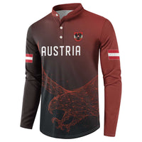 Custom World Football 2026 Austria Button Sweatshirt Das Team Go Champions Red Version